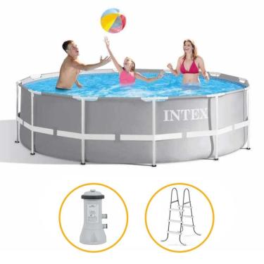 Imagem de Piscina Estrutural Prism 8.592 Litros Bomba Filtro e Escada