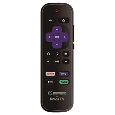 Imagem de Controle remoto de substituição OEM compatível com todos os elementos Roku TV Smart 4K Ultra HDTV 【Funciona apenas com Element Roku TV, não para Roku Stick e Roku Box】 (Netflix/Disney Plus/Apple