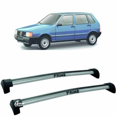 Imagem de Rack Teto Aluminio Prime Fiat Uno 84 até 92 4pts Prata PR001