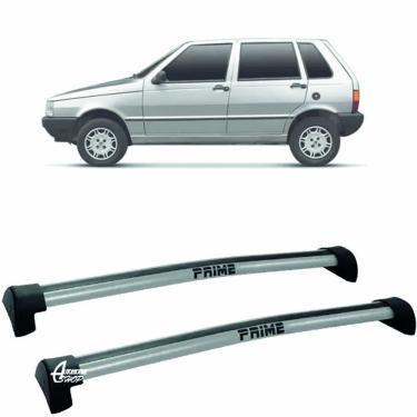 Imagem de Rack Teto Aluminio Prime Fiat Uno 92 até 01 4pts Prata PR001