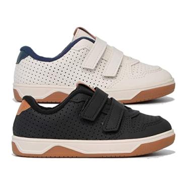 Imagem de SAPATO CASUAL BEBE DE USO COMUM C/SOLA SINT. CABEDAL SINT. BRANCO OFF 526/MARINHO 488 24