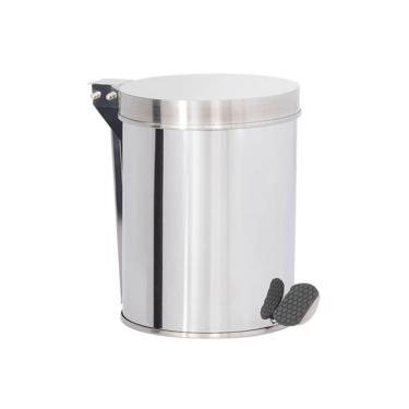 Imagem de Lixeira em Aço Inox 07L Pedal Redonda