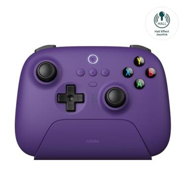 Imagem de 8Bitdo Ultimate 2.4G Wireless Controller, Hall Effect Joystick Update, Gaming Controller with Charging Dock for PC, Android, Steam Deck & Apple, Purple
