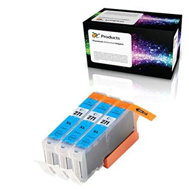 Imagem de OCProducts Cartucho de tinta compatível Canon CLI-271 CLI-271XL pacote com 3 para PIXMA MG7720 MG5720 MG6820 TS5020 TS6020 TS9020 (ciano)