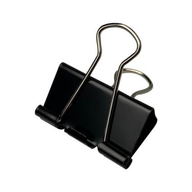 Imagem de Ykimok 40 peças de clipes médios para fichário, 3,17 cm, grampos de papel tamanho médio para material de escritório, preto