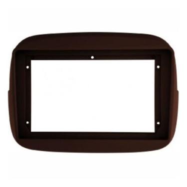 Imagem de Moldura painel mulitmidia 9 polegadas fiat mobi - marrom - FIAMON