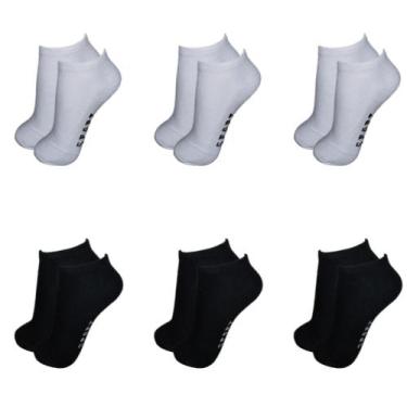 Imagem de Kit 12 Pares Meia Cano Curto Baixo Soquete Adulto Unissex Atacado Algo
