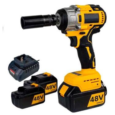 Imagem de Chave de Impacto e Furadeira Recarregável 48v Automotivo com Maleta - 