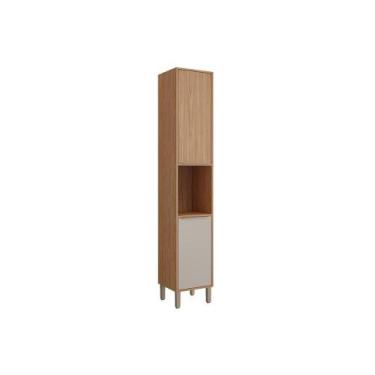 Imagem de Paneleiro de Cozinha Modulado Divina c/ Nicho e 2 Portas 37 cm Freijo/