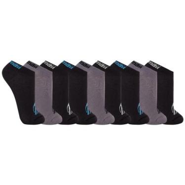 Imagem de Kit Com 9 Pares De Meias Mormaii Cano Curto Masculina Básica Lisa, M 3