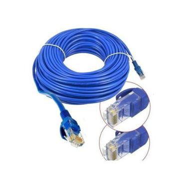 Imagem de Cabo de Rede Ethernet 30 Metros Alta Velocidade Cat5e Ideal para Inter