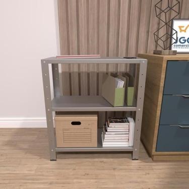 Imagem de Estante / Armario De Aço Reforçado 60cm 3 Bandejas Multi-Uso - JGC COM