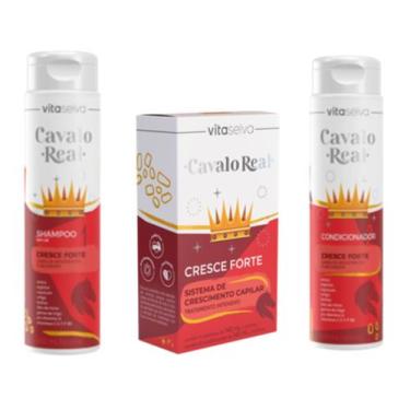 Imagem de Vita Seiva Cavalo Real Cresce Forte 03 Produtos (Shampoo/Condicionador