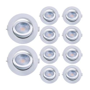 Imagem de Kit 10 Spot de Led Embutir Alltop Par20 Redondo 7W Bivolt Taschibra, 6