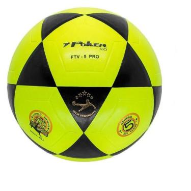 Imagem de Bola Futevôlei Poker, Amarelo, Preto