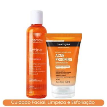 Imagem de Kit Tônico Adstringente Actine + Esfoliante Acne Proofing Neutrogena P