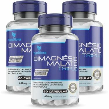 Imagem de 3x Dimagnésio Malato Triplo (malato, Quelato e Cloreto de Magnésio P.A