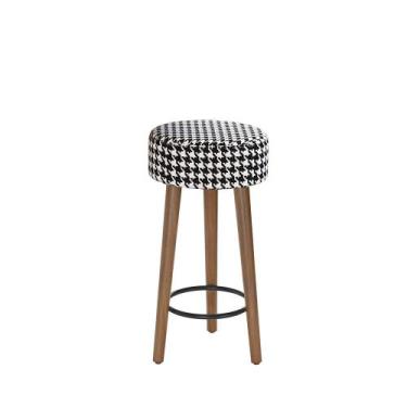 Imagem de Banco Banqueta Paris Pés Palito Suede Cardan Salaone