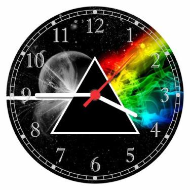 Imagem de Relógio De Parede Banda Pink Floyd Rock Bar Quarto Salas Tamanho Grand