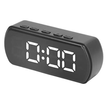 Imagem de Inovador Mini Portátil LED Digital Despertador de Quarto Com Display de Temperatura, Ideal para Viagens e Decoração de Mesa de Casa (Branco)