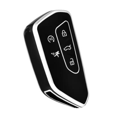 Imagem de OFF WE GO Capa para chave VW Volkswagen, capa de proteção de TPU macio compatível com VW ID.4 ID.3 Golf 8 MK8 MK4 Skoda Octavia Seat Leon Acessórios de carro com controle remoto inteligente (prata