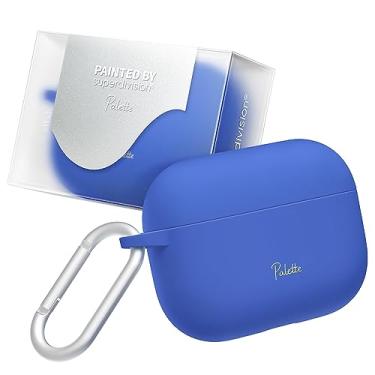 Imagem de superdivision Paleta de 16 cores para Airpods Pro 2ª/1ª geração, capa rígida e antiderrapante, com mosquetão para chaveiro, capa para Apple Airpods Pro 2023/2022/2019 (cabo USB-C/Lightning)