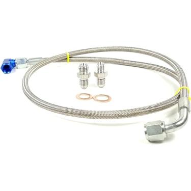 Imagem de Turbo Oil Feed Line 4AN PTFE trançado para VW Jetta Golf Mk4 Mk5 1.9 TDI Diesel BEW BRM BHW 1998-2007