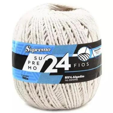 Imagem de Barbante 24 Fios Supremo Rolo com 192 mt (680 gr), crú