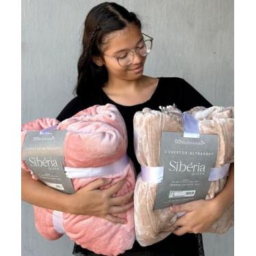 Imagem de Cobertor Casal Queen para Frio intenso Dupla Face super macio varias c