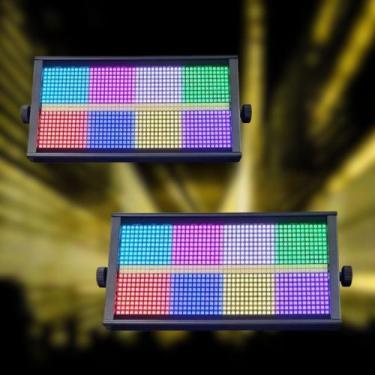 Imagem de KIT 2 Strobo Atomic Led 1000w Rgbw Efeitos Dj Dmx - AD LIGHT