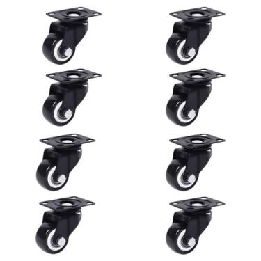 Imagem de Kit Rodinhas com Rodízios Giratórios e Rolamento Reforçado com Freio e