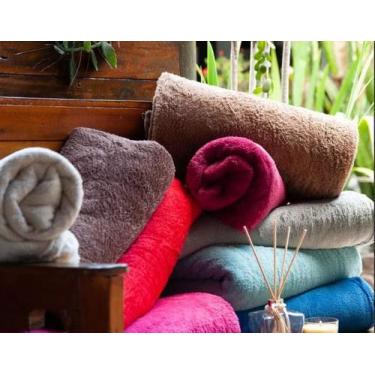 Imagem de Manta Microfibra Lisa Casal Cobertor Soft Macia 1,80mx2,00m - CeciCasa