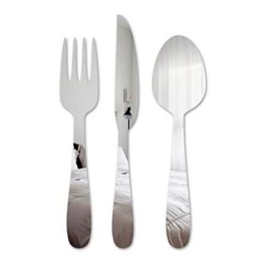 Imagem de Espelho Decorativo Talheres Cozinha Copa Hall Jantar 20cm Altura - AGV