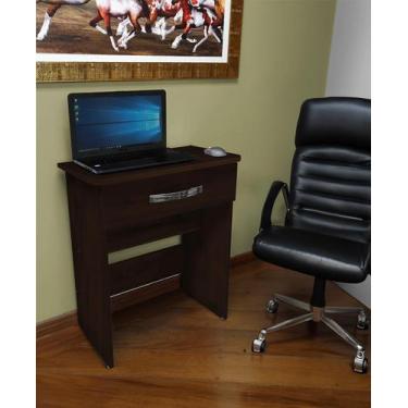 Imagem de Escrivaninha Pequena - Com Gaveta (Corrediças Telescópicas) - Cor Café