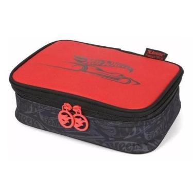 Imagem de Estojo Escolar Grande Organizador Box 100 Pens Hot Wheels - luxcel, pr