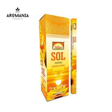 Imagem de Incenso Indiano Sol Riqueza e Poder - 8 Varetas Artesanais 100% Natura