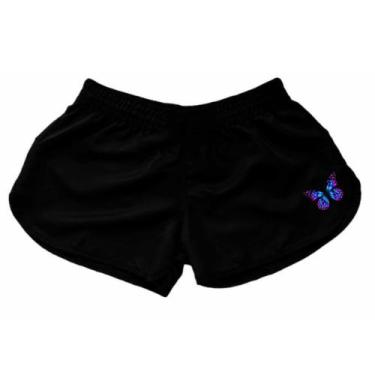 Imagem de Short Feminino Tactel Estampado Bermuda Moda Praia Verão - Relaxado, P