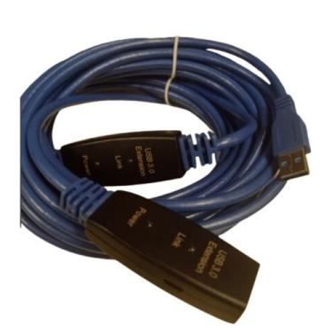 Imagem de Cabo Extensor Usb 3.0 Macho/femea C/ Repetidor De Sinal 20m - TEBERA, 