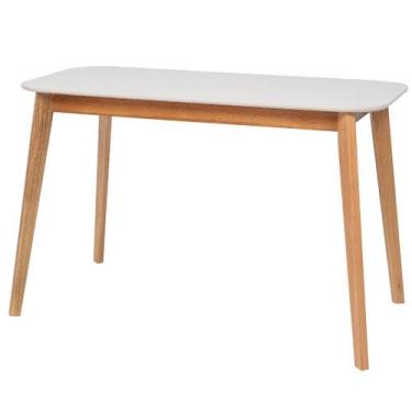 Imagem de Escrivaninha Lisboa em madeira maciça e Mdf - Bac Móveis, Natural / Fe