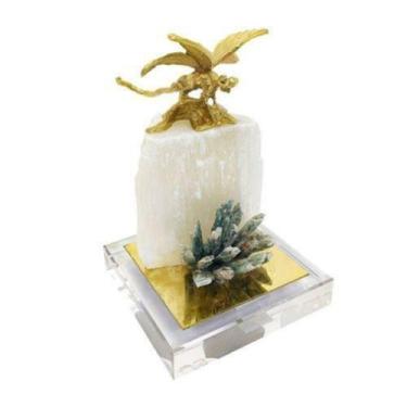 Imagem de Escultura Decorativa Animal sob Marmore Cristal Luxo - LUXdécor