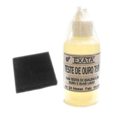 Imagem de Kit Autentica Ouro Prata - Pedra De Toque + acido 18k Com 30 Ml - Exat
