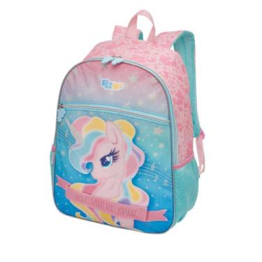 Imagem de Mochila Infantil Unicórnio Rosa Escolar 2023 Oficial Pacific,  Rosa