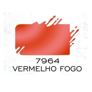 Imagem de Tinta Pva Metal 100 Ml Artesanato True Colors, VERMELHO FOGO