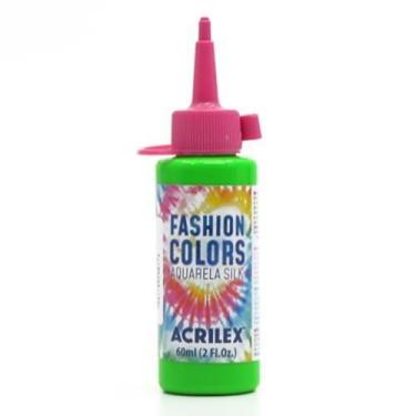 Imagem de Tinta Fashion Colors Aquarela Silk Fluorescente 60ml - Acrilex, 101 VE