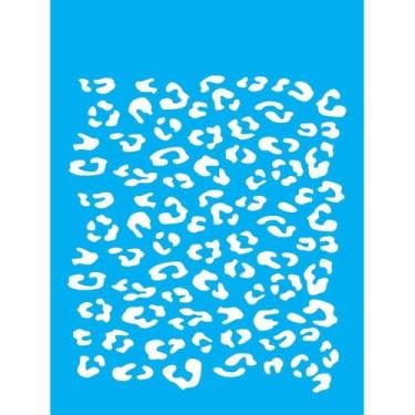 Imagem de Stencil Opa 15 X 20 cm - Pele de Onça - 1386 - Opa Criando Arte