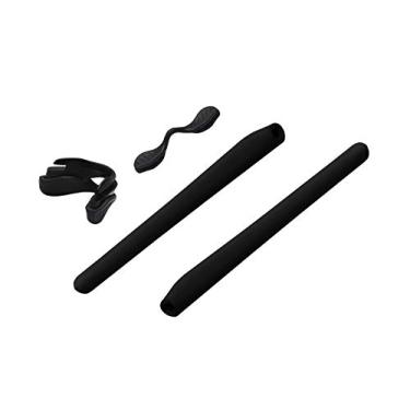 Imagem de Glintbay Kits de borracha para protetores de nariz e meias auriculares para óculos de sol Oakley EV Zero Series - Preto