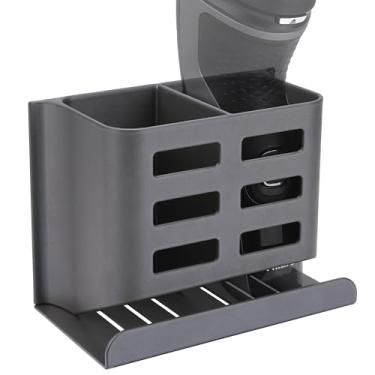 Imagem de Linkidea Suporte de barbeador elétrico de alumínio, compatível com barbeador Philips Norelco 3600, barbeador 2400, série 9, suporte de armazenamento para banheiro (cinza)