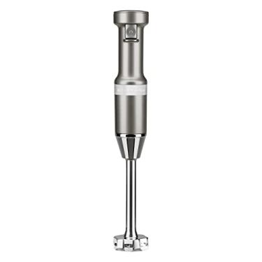 Imagem de KitchenAid Liquidificador manual com fio de velocidade variável KHBV53, contorno prata