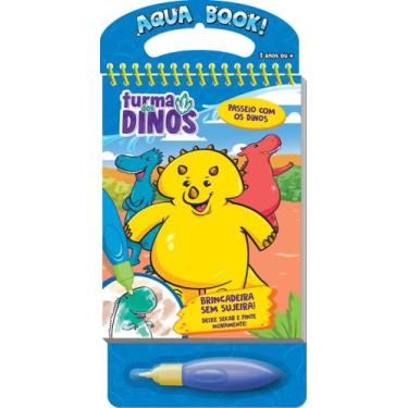 Imagem de Livro infantil colorir aquabook vale dos dinos - VALE DAS LETRAS