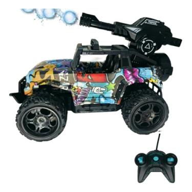Imagem de Carro Buggy Xniper Cross Atira Bolinhas de Gel com Controle Remoto 2.4ghz Tração 4x4 Escala 1:16 Carrinho Brinquedo Lançador de Bolinhas de Gel (AZUL/ROXO)